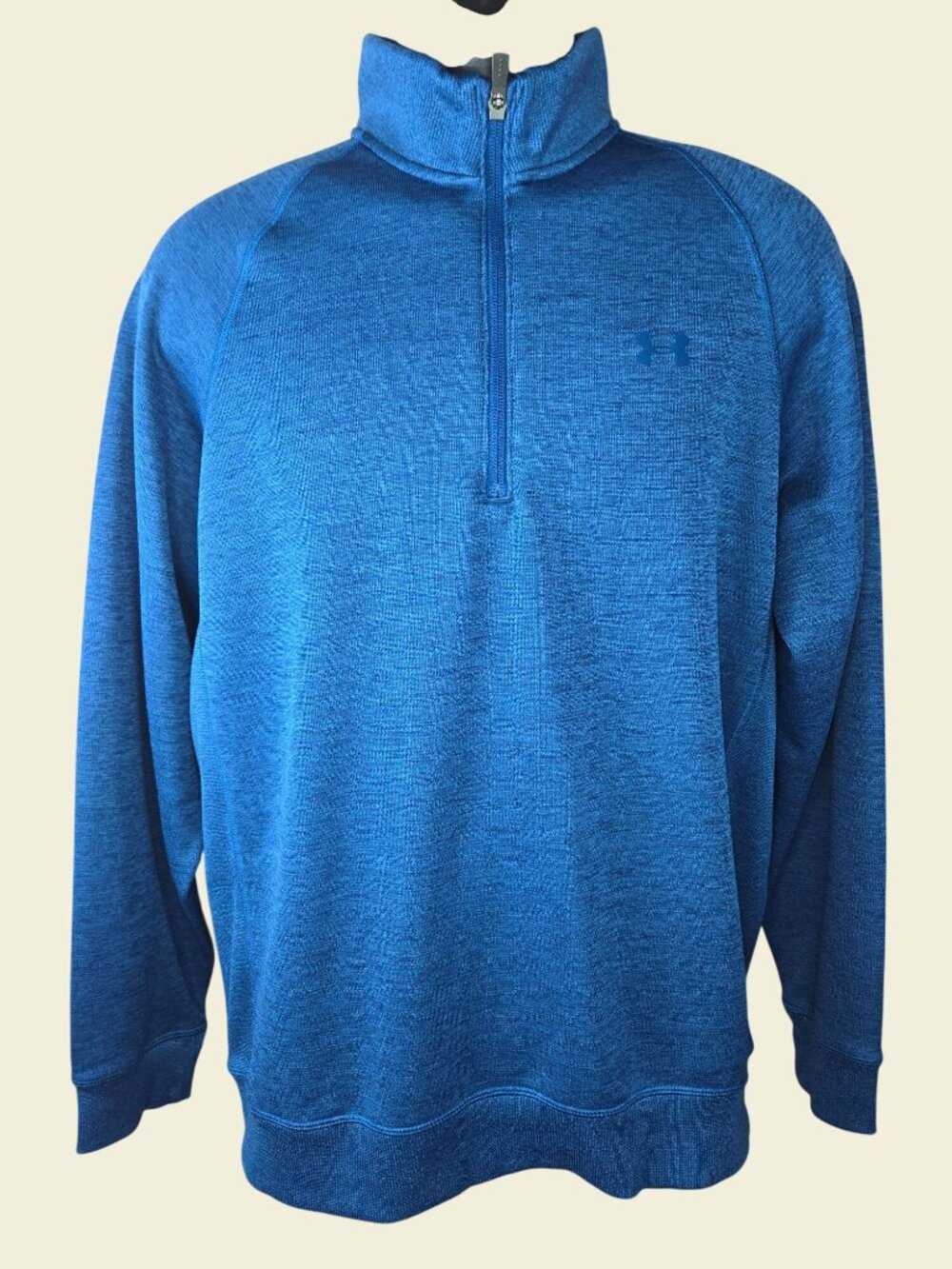 Under Armour Blue ColdGear Quarter-Zip Sweatshirt Large